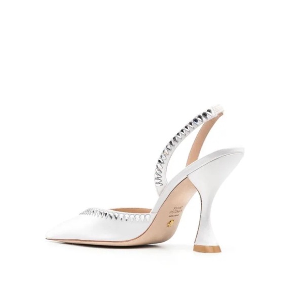 Stuart Weitzman Gemcut Xcurve Crystal Slingback 110mm Pump Size 6.5 - Picture 3 of 12